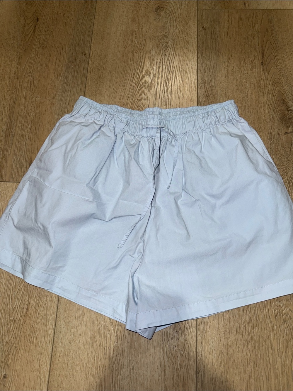 OAK + FORT Light Blue Athletic Drawstring Shorts
